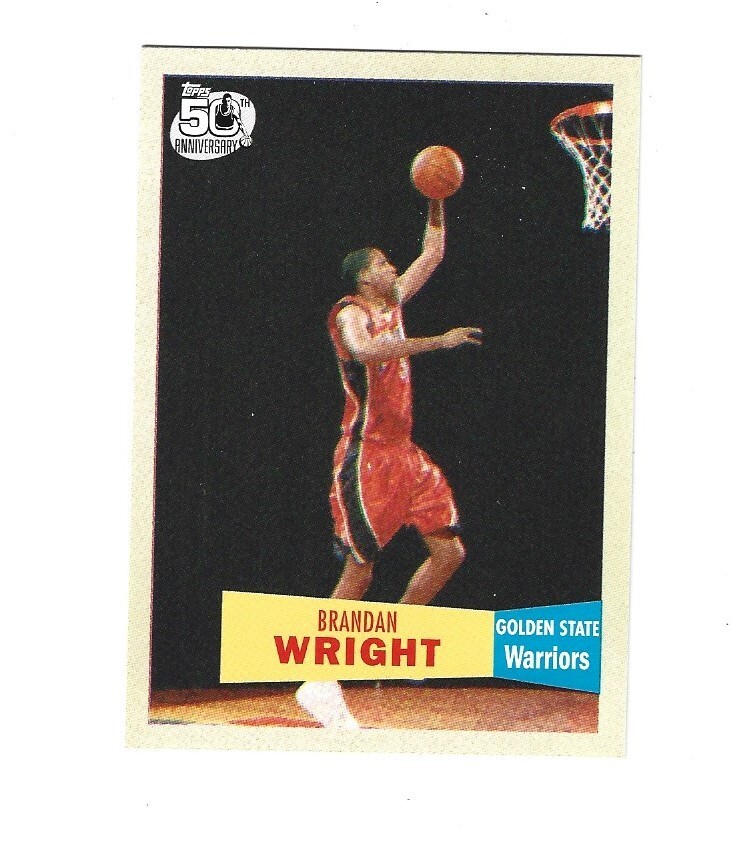 2007-08 Topps 1957-58 Variations #118 Brandan Wright  GOLDEN STATE WARRIORS
