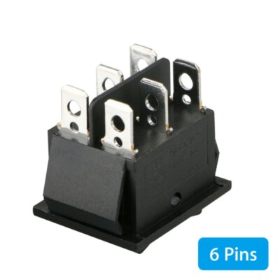 12V 6-Pin DPDT Wippschalter – Wasserdicht – ON- Produktbild-Vorschau 3