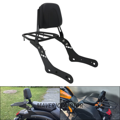 For Kawasaki Vulcan 650 S EN650 VN650 2015-2023 Sissy Bar Backrest Luggage Rack