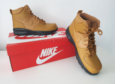 Nike Manoa LTR Leather GS Wheat Black Größe 40 khaki BQ5372 700 Winterstiefel