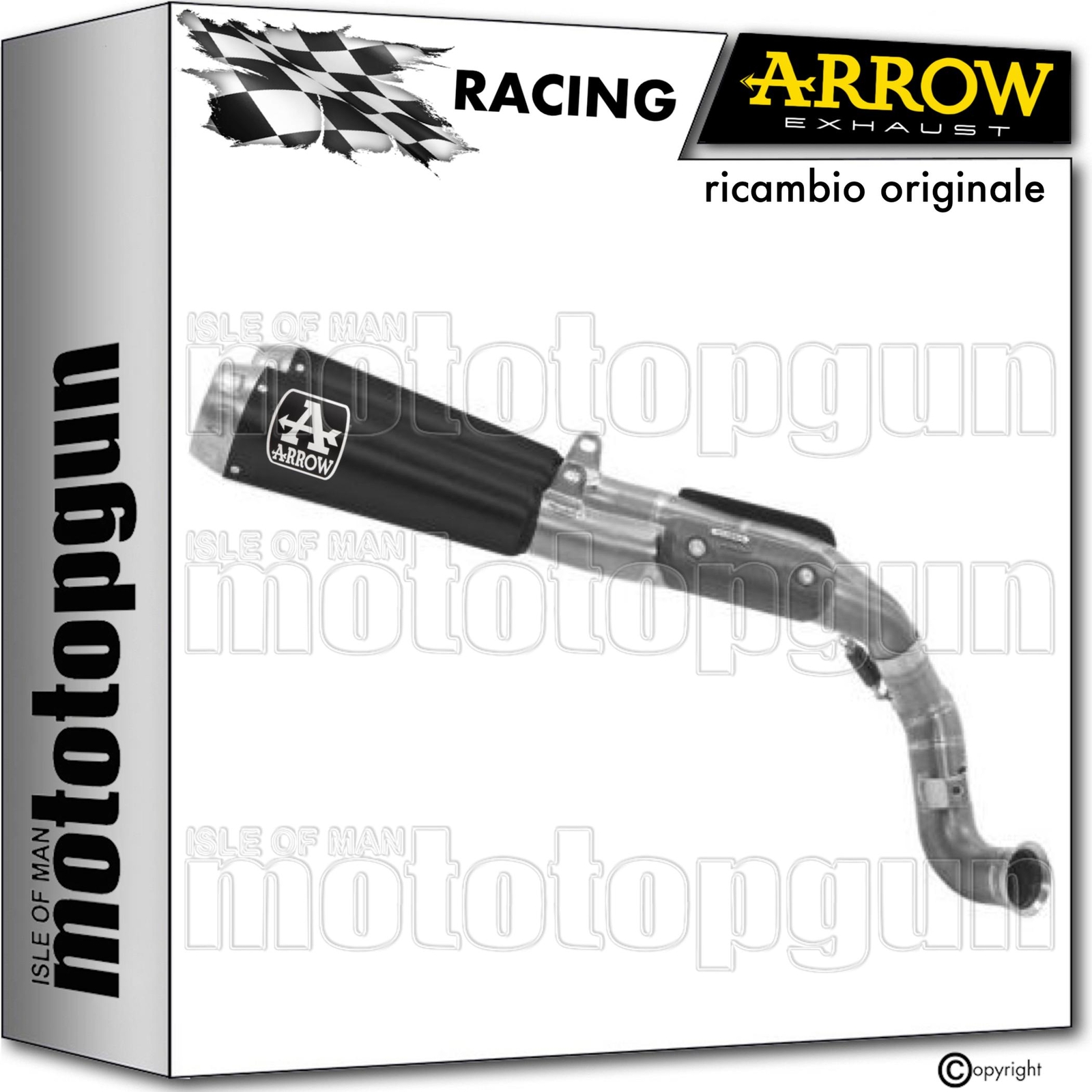 ARROW SCARICO RC DOPPIO TERMINALE PRO-RACE NICHROM NERO KTM 890 DUKE R 2020 20