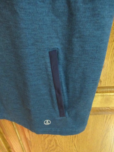 Men's Lands End Two-Tone Color-Block Blue/Teal Vest - X-Large - Picture 3 of 5