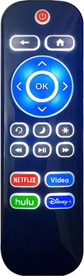 Replacement Backlit Remote Control for Tcl/Hisense/Sharp/Philips/Onn/Element/Ins