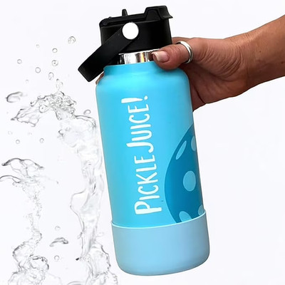 New-PICKLE JUICE! Maui Pickleball Co. 32 oz Steel Insulated Water Bottle/Tumbler