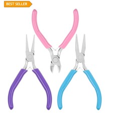Shynek 3-Piece Jewelry Making Pliers Set - Ergonomic Multi-Functional Tools
