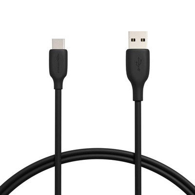 Amazon Basics USB-C to USB-A 2.0 Fast Charging Cable, 480Mbps 3 Feet, Black 