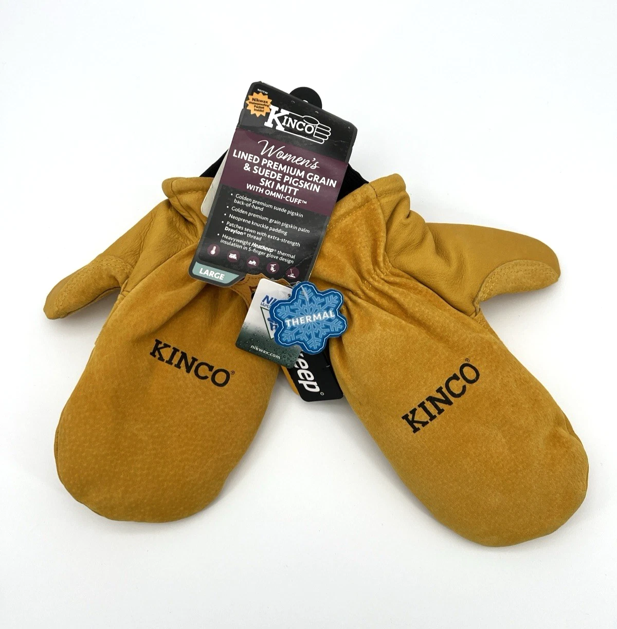 Kinco 901T Premium Leather Work Ski Mitt Nikwax Waterproof Insulated Gloves
Opens in a new window or