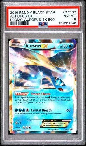 Pokemon Aurorus EX Bx. Black Star Promo XY102 PSA 8