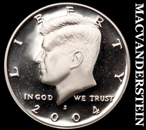 2004-S Silver Kennedy Half Dollar-Choice Gem Proof Lustrous No Reserve #i4000