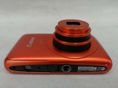 Canon IXY 400F PowerShot SD1400 IS DIGITAL ELPH Orange 14.1MP Used