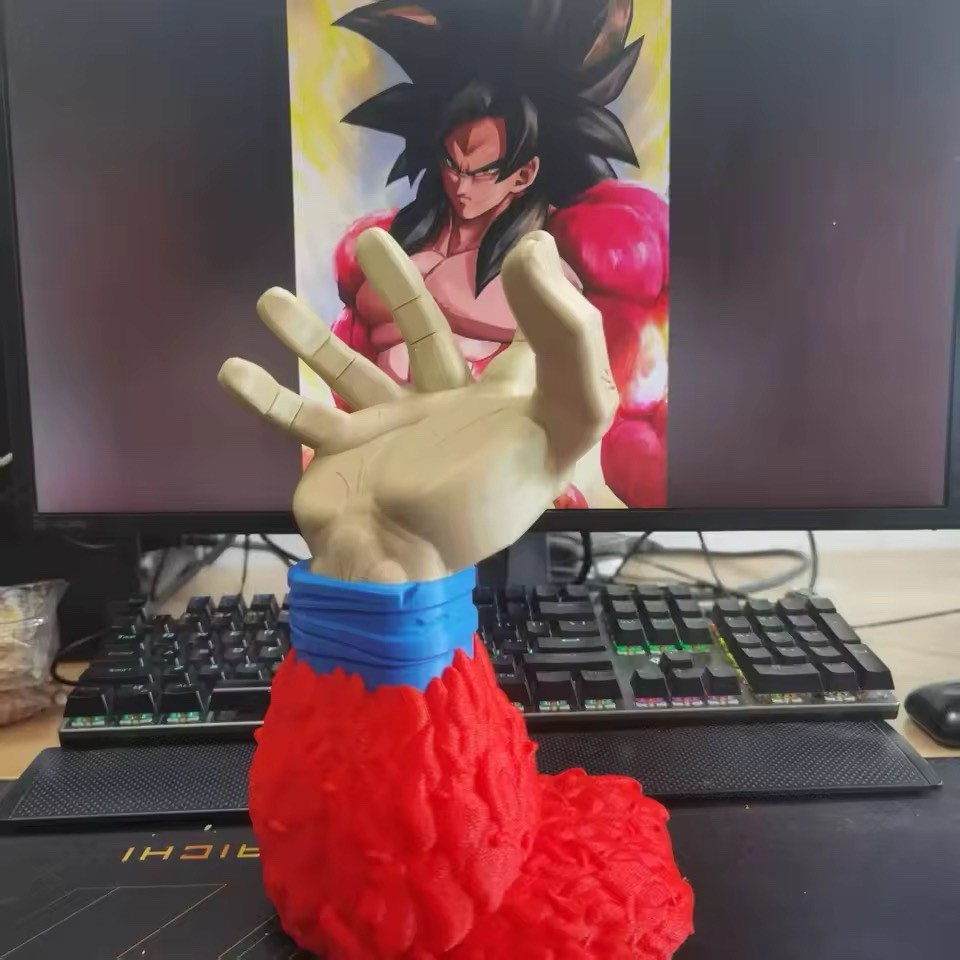 Dragon Ball Z SSJ4 Gogeta Figura Controlador Auriculares Soporte Anime Manga
