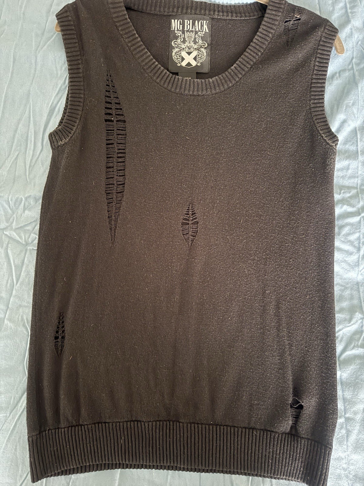 morphine generation silk cashmere distressed vint… - image 5