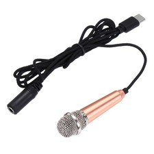 Mini Microphone, Mic Tiny Microphone Type C Gold