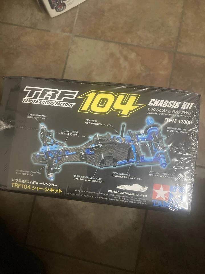 NEW 42389 LIMITED EDITION TAMIYA 1/10 TRF104 TRF 104 RC F1 F-1 Chassis Kit Rare - Image 2 of 4