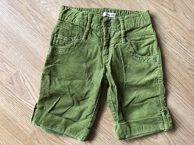 Persival Cord Hose Gr.140-Baumwolle-grün-3/4 Knickerbocker-kurze Trousers Gr.134