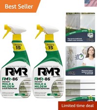 Instant Mold and Mildew Remover Spray - 2 Pack of 32 oz Bottles, Fresh Scent 1.72 per fl oz