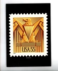 US Stamp FDC COLOR Publicity Photo Essay #3471 55c Art Deco Eagle SA 2001