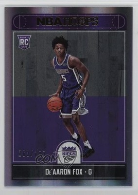 2017 Panini NBA Hoops Premium Box Set 163/199 De'Aaron Fox #255 Rookie RC 0vj4