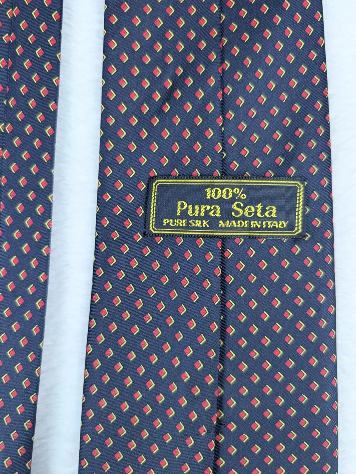 Corbata Pura Seta 100% Seda Roja Hecha en Italia Foto 3 de 3