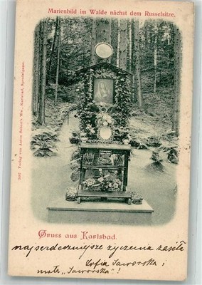 38249391 - Karlovy Vary image of Mary in the forest Karlovy Vary / Karlovy Vary (city and