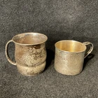 2 Sterling Silver Baby Cups 116gr 116 grams Towle & Engagement Brands