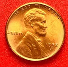 1952-S Lincoln Wheat Cent Penny GEM RED BU From an Original Bank Roll