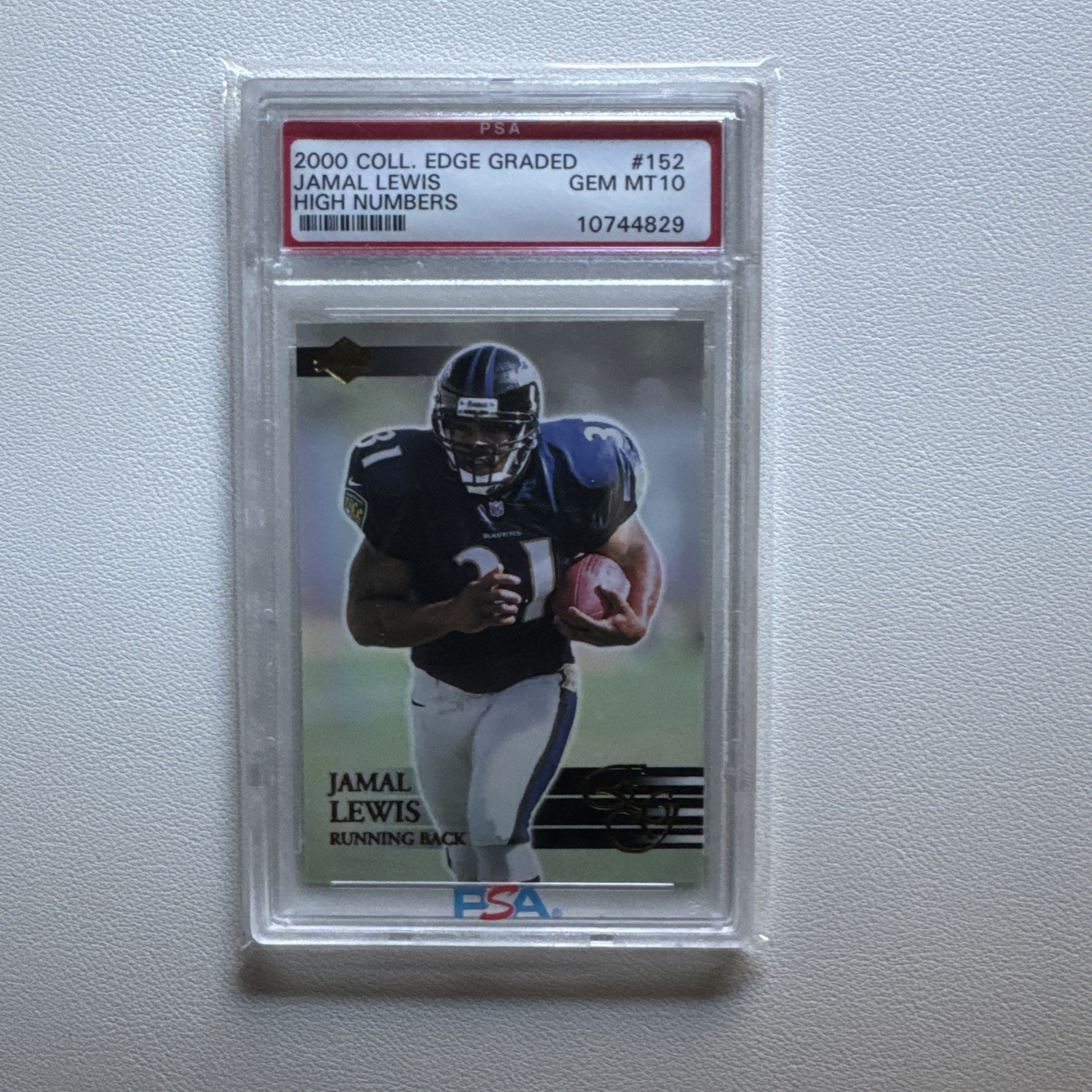 Jamal Lewis Collector's Edge Graded #152 High Numbers