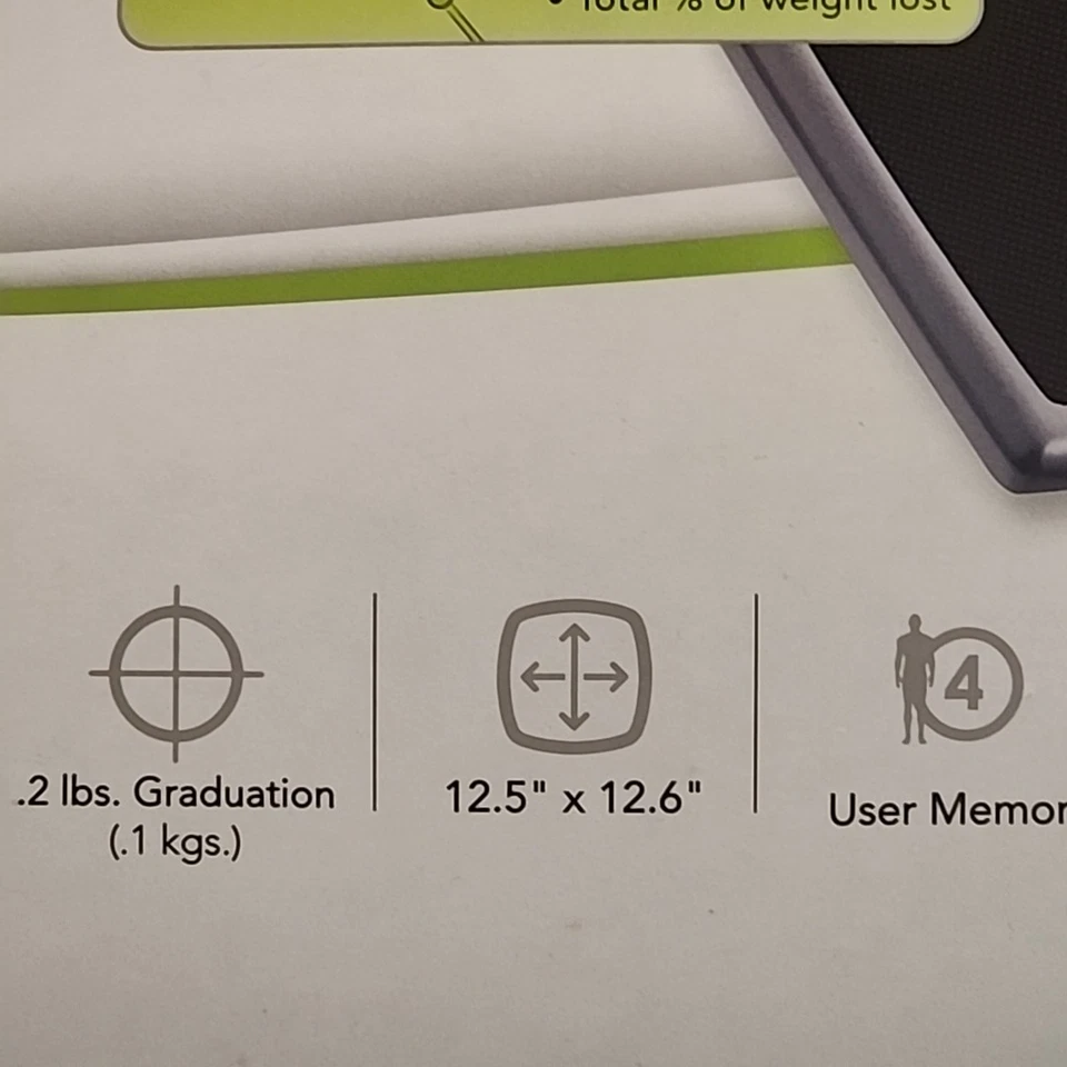 Rastreador de progreso a escala digital HoMedics SC-372 400 lb digital SELLADO Foto 4 de 4