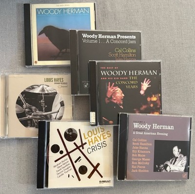 LOUIS HAYES WOODY HERMAN~6 CD Jazz Lot~Crisis~Serenade~The Raven Speaks~Concord