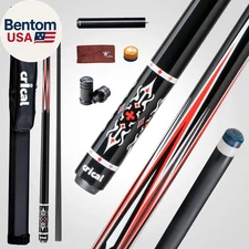 Carbon Fiber Pool Cue Stick 58" Billiard Cue Sticks Professional Low Deflection 
