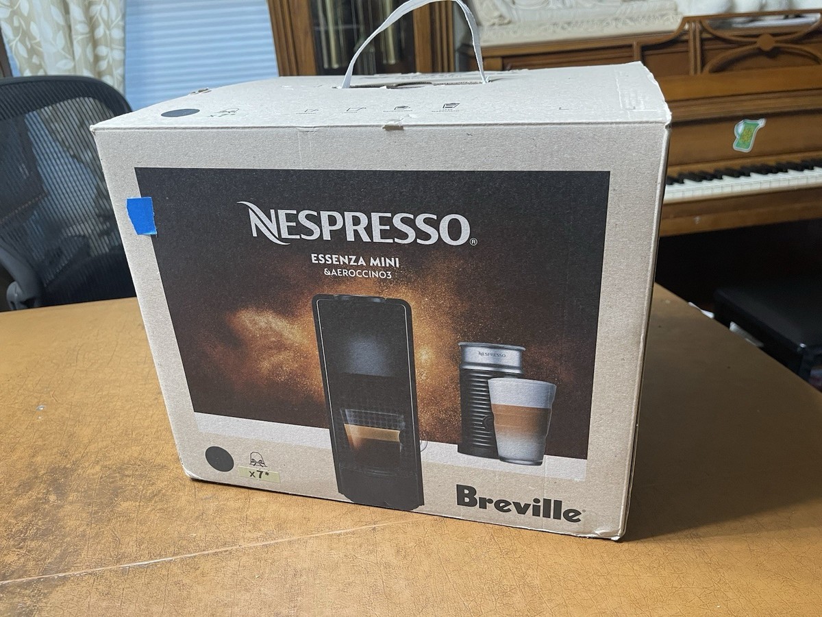 Breville Nespresso Essenza Mini Espresso Machine w/ Aeroccino 3