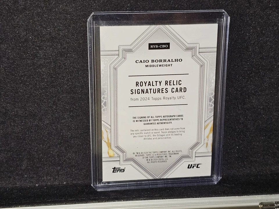 Topps UFC Royalty Caio Borralho 2024 automático/25 The Natural Foto 2 de 4