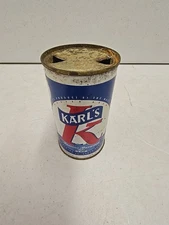 Vintage Grace Bros Brewing Santa Rosa CA Karl's Bavarian Flat Top Beer Can