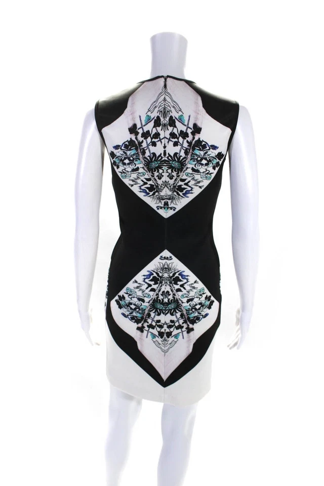 Vestido lápiz estampado abstracto Clover Canyon para mujer multicolor talla pequeña Foto 3 de 4