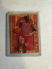 Fleer 1995-96 Flair Hardwood Leader Michael Jordan Bulls #4 Insert Card