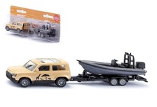 Siku 1126 - Land Rover Defender Safari with Boat, 170x36x41mm