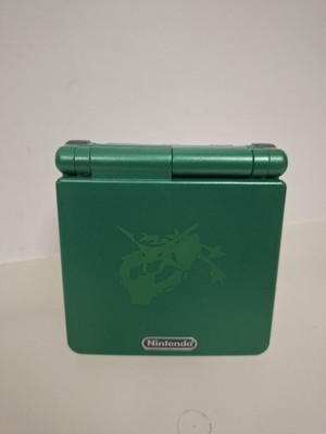 POKEMON SMARAGD NINTENDO GAMEBOY ADVANCE SP RESHELL BACKLIT IPS BILDSCHIRM & LADEGERÄT