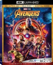 Avengers: Infinity War 4K / Blu-ray  Digital New