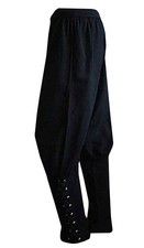 Mens Medieval Renaissance Viking Pirate Tapered Ankle Lace Up Pants Medieval
