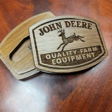 CASE XX JOHN DEERE WOOD DISPLAY BOX MADE FOR MINI COPPERLOCK KNIFE