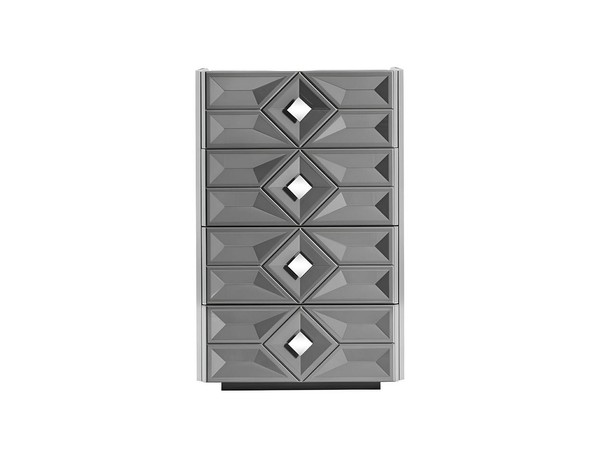 Top-QualitäT Kommode Grau Design Modernes Schlafzimmer Modern Kommoden Stilvoll-image