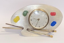 ANCIEN REVEIL  PENDULE SUR PIEDS  LANCEL Palette De Peinture Peintre