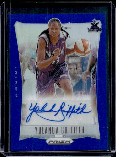 2024 Prizm WNBA Throwback Signatures Yolanda Griffith  Blue Prizm /75 Auto