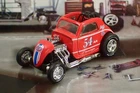 Vintage Drag Racing 1937 Fiat Topolino V8 Fuel Altered Dragster 1/64 Scale LE W