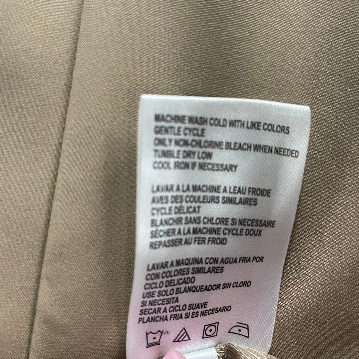 CALVIN KLEIN Long Sleeve Belted Wrap Coat Women's Size S Caramel thumbnail 4