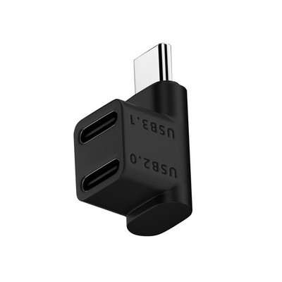 1PC 2 Type-C Female to 1 Type-C Male Adapter For Steam Deck Game Console
