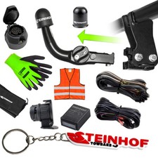 Anhängerkupplung abnehmbar für Citroen C2 FL 3-Tür +E-Satz 13p ABE