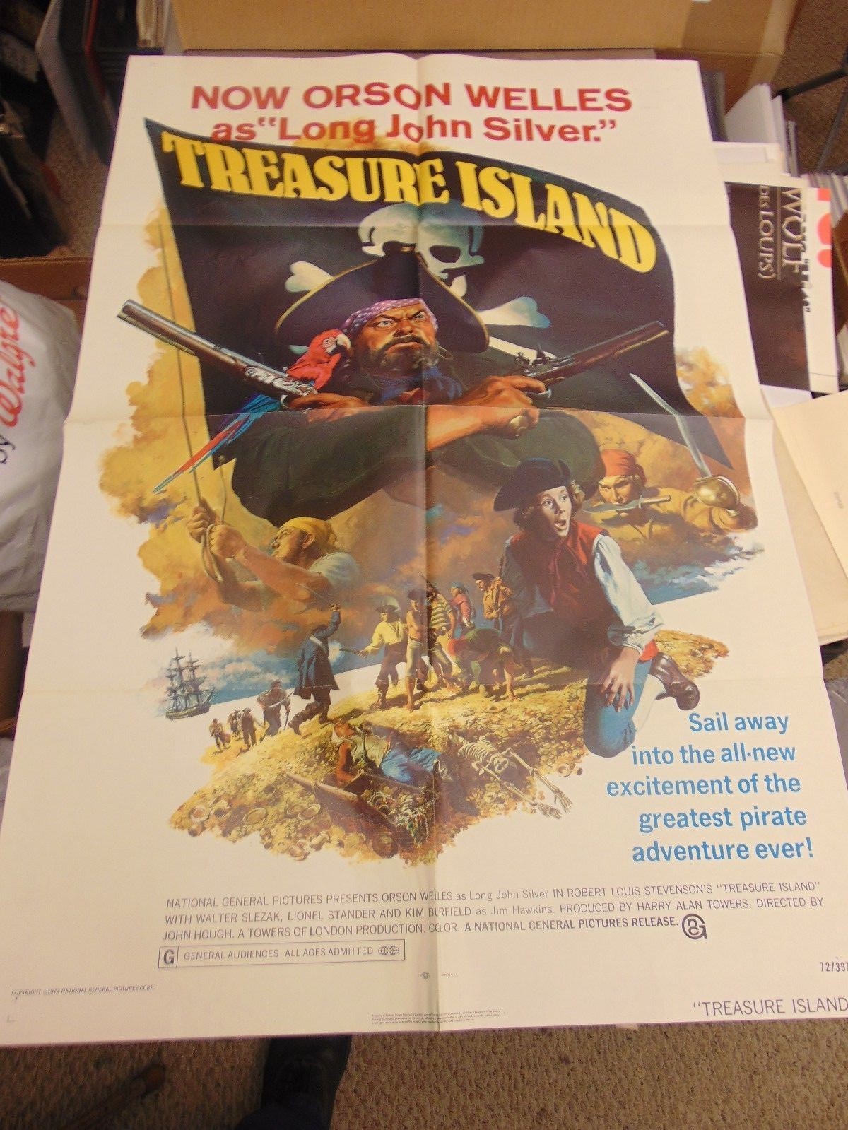 Orson Welles Treasure Island Original One-Sheet 27x41" Poster N1564 | eBay