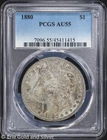 1880-P $1 Morgan Silver Dollar PCGS AU 55