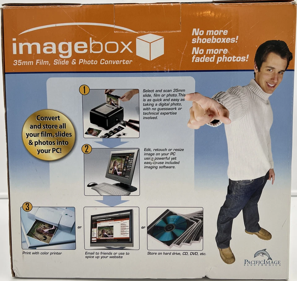 Pacific Imagebox 35mm Film, Slide and Photo Converter, Brand New in Box, Sealed! - Image 2 of 4